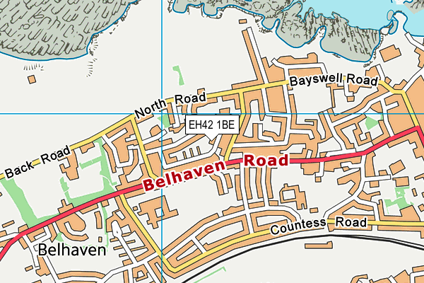 EH42 1BE map - OS VectorMap District (Ordnance Survey) EH42 1BE map - OS VectorMap District (Ordnance Survey)