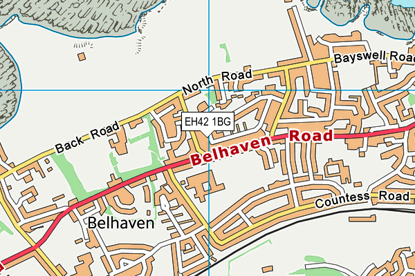 EH42 1BG map - OS VectorMap District (Ordnance Survey) EH42 1BG map - OS VectorMap District (Ordnance Survey)