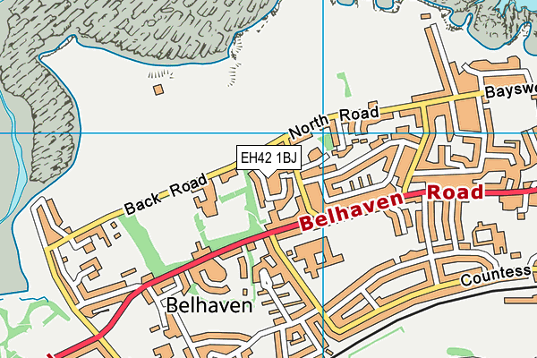 EH42 1BJ map - OS VectorMap District (Ordnance Survey) EH42 1BJ map - OS VectorMap District (Ordnance Survey)