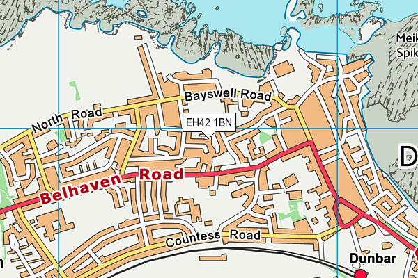 EH42 1BN map - OS VectorMap District (Ordnance Survey) EH42 1BN map - OS VectorMap District (Ordnance Survey)
