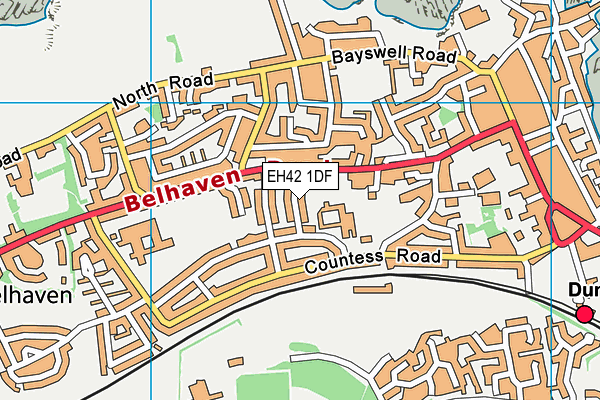 EH42 1DF map - OS VectorMap District (Ordnance Survey) EH42 1DF map - OS VectorMap District (Ordnance Survey)