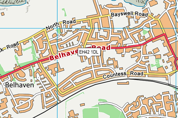 EH42 1DL map - OS VectorMap District (Ordnance Survey) EH42 1DL map - OS VectorMap District (Ordnance Survey)