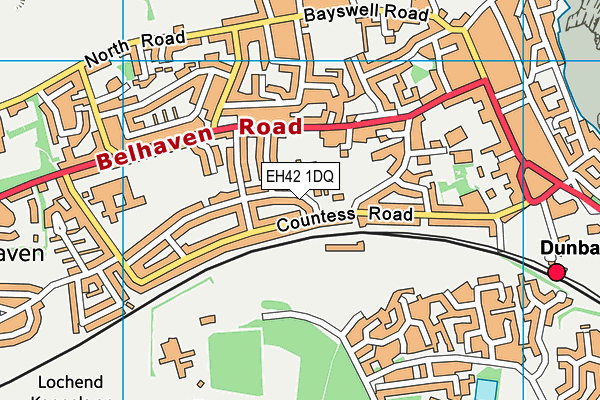 EH42 1DQ map - OS VectorMap District (Ordnance Survey) EH42 1DQ map - OS VectorMap District (Ordnance Survey)