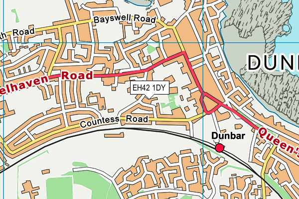 EH42 1DY map - OS VectorMap District (Ordnance Survey) EH42 1DY map - OS VectorMap District (Ordnance Survey)
