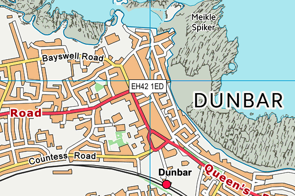 EH42 1ED map - OS VectorMap District (Ordnance Survey) EH42 1ED map - OS VectorMap District (Ordnance Survey)
