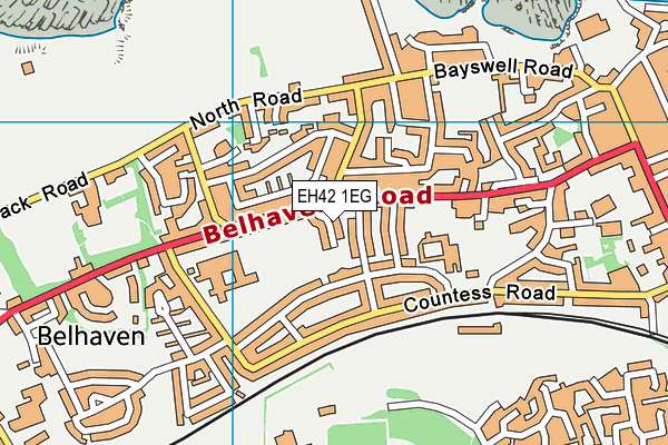 EH42 1EG map - OS VectorMap District (Ordnance Survey) EH42 1EG map - OS VectorMap District (Ordnance Survey)