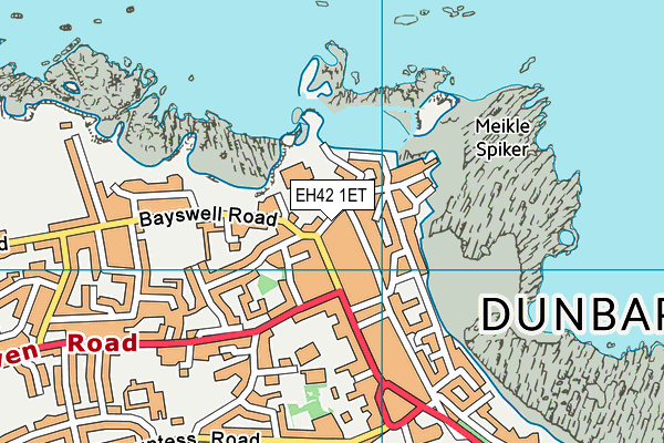 EH42 1ET map - OS VectorMap District (Ordnance Survey) EH42 1ET map - OS VectorMap District (Ordnance Survey)
