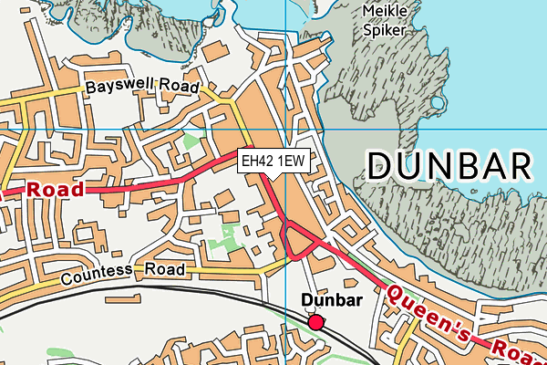 EH42 1EW map - OS VectorMap District (Ordnance Survey)