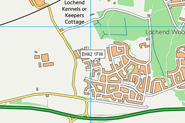 EH42 1FW map - OS VectorMap District (Ordnance Survey) EH42 1FW map - OS VectorMap District (Ordnance Survey)