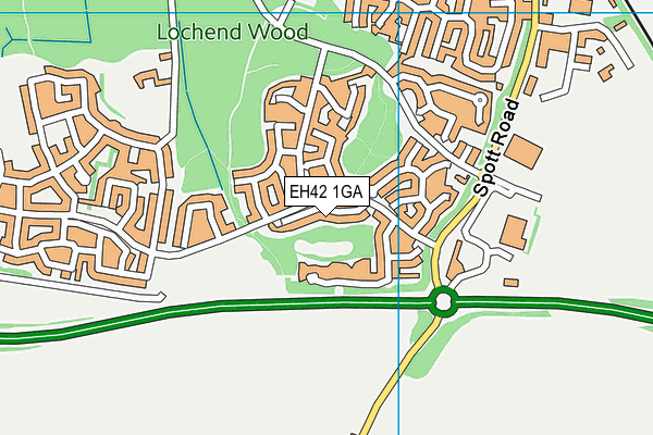 EH42 1GA map - OS VectorMap District (Ordnance Survey) EH42 1GA map - OS VectorMap District (Ordnance Survey)