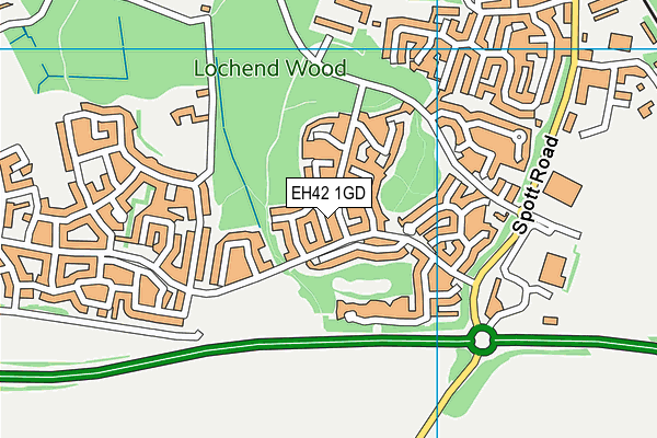 EH42 1GD map - OS VectorMap District (Ordnance Survey) EH42 1GD map - OS VectorMap District (Ordnance Survey)