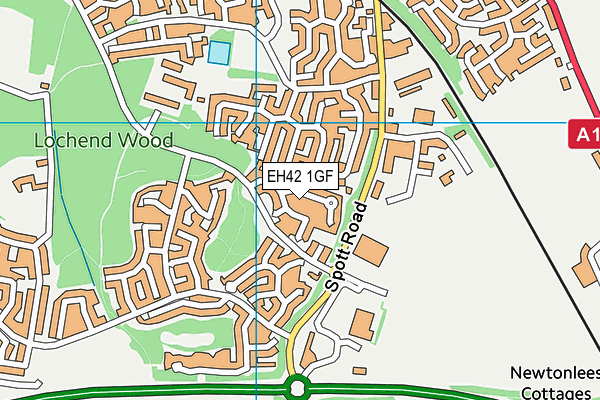 EH42 1GF map - OS VectorMap District (Ordnance Survey) EH42 1GF map - OS VectorMap District (Ordnance Survey)