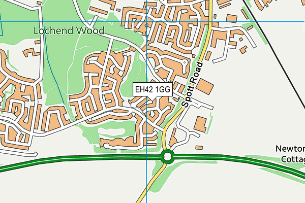 EH42 1GG map - OS VectorMap District (Ordnance Survey) EH42 1GG map - OS VectorMap District (Ordnance Survey)