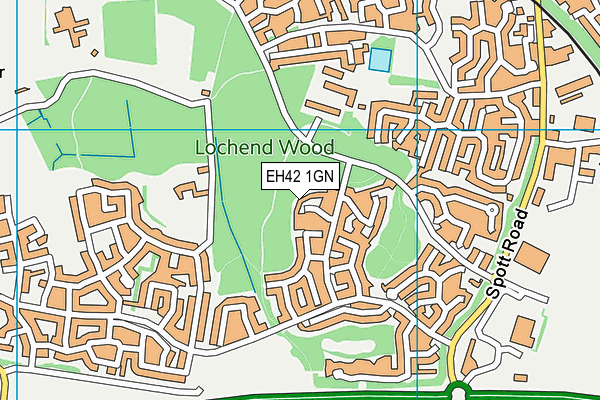 EH42 1GN map - OS VectorMap District (Ordnance Survey) EH42 1GN map - OS VectorMap District (Ordnance Survey)
