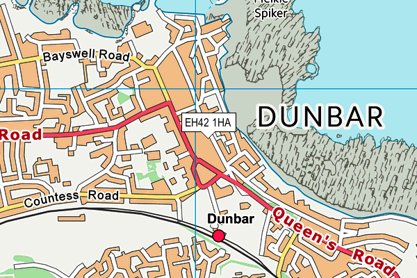 EH42 1HA map - OS VectorMap District (Ordnance Survey) EH42 1HA map - OS VectorMap District (Ordnance Survey)
