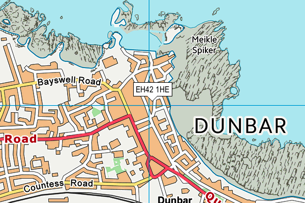 EH42 1HE map - OS VectorMap District (Ordnance Survey) EH42 1HE map - OS VectorMap District (Ordnance Survey)