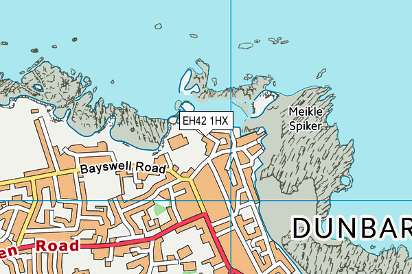 EH42 1HX map - OS VectorMap District (Ordnance Survey) EH42 1HX map - OS VectorMap District (Ordnance Survey)