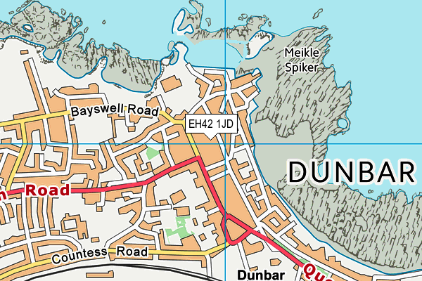 EH42 1JD map - OS VectorMap District (Ordnance Survey) EH42 1JD map - OS VectorMap District (Ordnance Survey)