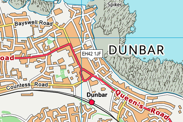 EH42 1JF map - OS VectorMap District (Ordnance Survey) EH42 1JF map - OS VectorMap District (Ordnance Survey)