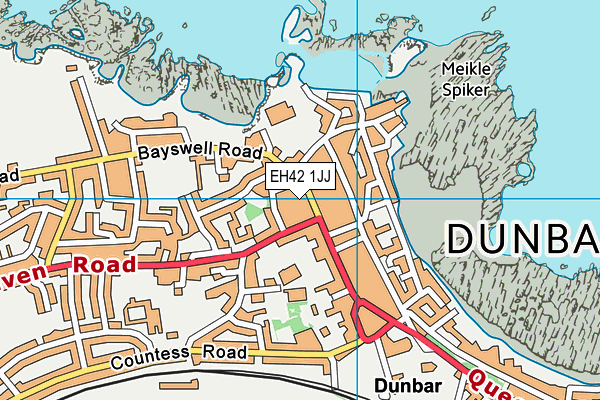 EH42 1JJ map - OS VectorMap District (Ordnance Survey) EH42 1JJ map - OS VectorMap District (Ordnance Survey)