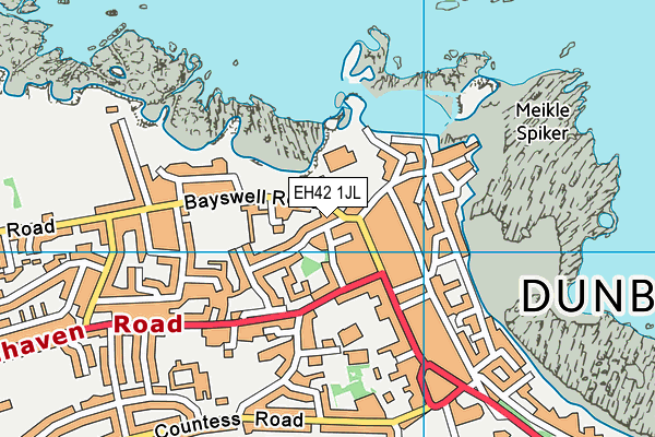 EH42 1JL map - OS VectorMap District (Ordnance Survey) EH42 1JL map - OS VectorMap District (Ordnance Survey)