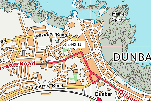 EH42 1JT map - OS VectorMap District (Ordnance Survey) EH42 1JT map - OS VectorMap District (Ordnance Survey)