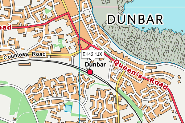 EH42 1JX map - OS VectorMap District (Ordnance Survey) EH42 1JX map - OS VectorMap District (Ordnance Survey)