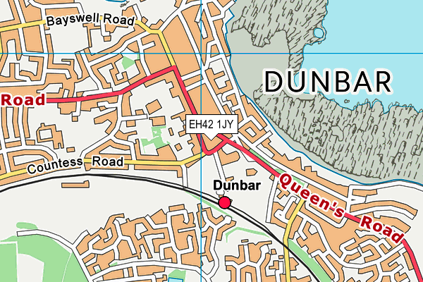 EH42 1JY map - OS VectorMap District (Ordnance Survey) EH42 1JY map - OS VectorMap District (Ordnance Survey)