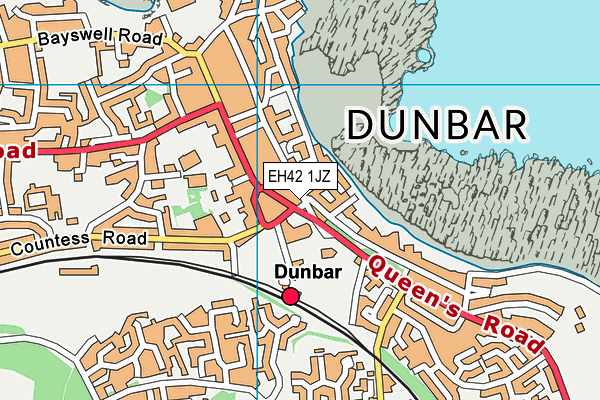EH42 1JZ map - OS VectorMap District (Ordnance Survey) EH42 1JZ map - OS VectorMap District (Ordnance Survey)