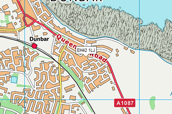 EH42 1LJ map - OS VectorMap District (Ordnance Survey) EH42 1LJ map - OS VectorMap District (Ordnance Survey)