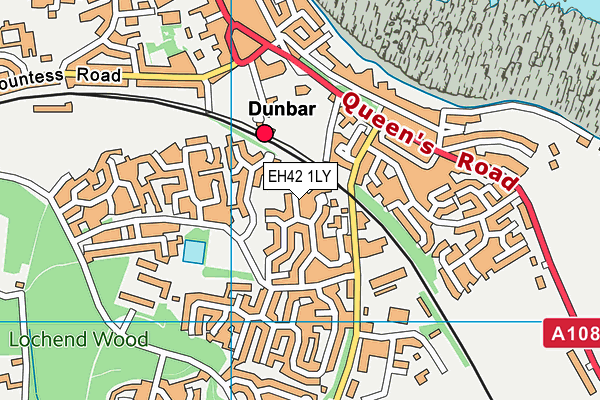 EH42 1LY map - OS VectorMap District (Ordnance Survey) EH42 1LY map - OS VectorMap District (Ordnance Survey)