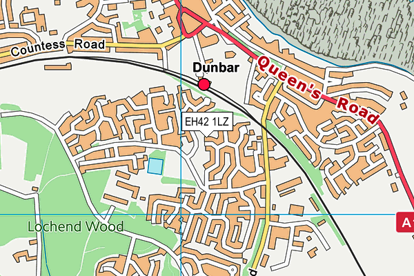 EH42 1LZ map - OS VectorMap District (Ordnance Survey) EH42 1LZ map - OS VectorMap District (Ordnance Survey)