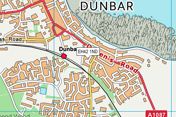 EH42 1ND map - OS VectorMap District (Ordnance Survey) EH42 1ND map - OS VectorMap District (Ordnance Survey)