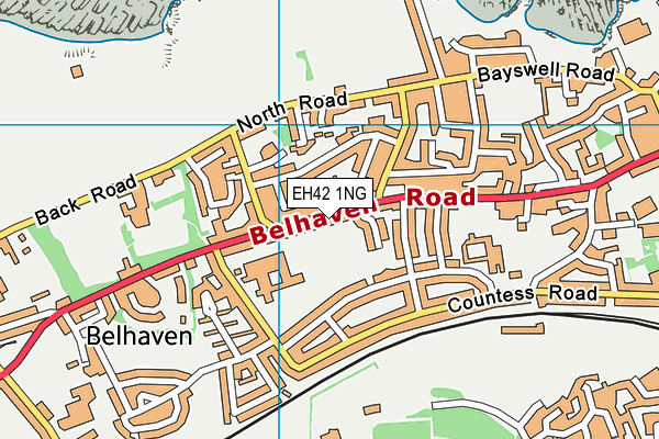 EH42 1NG map - OS VectorMap District (Ordnance Survey) EH42 1NG map - OS VectorMap District (Ordnance Survey)