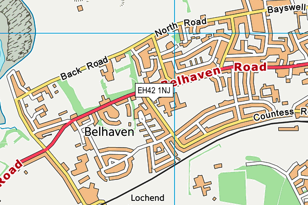 EH42 1NJ map - OS VectorMap District (Ordnance Survey) EH42 1NJ map - OS VectorMap District (Ordnance Survey)
