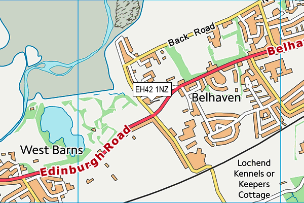 EH42 1NZ map - OS VectorMap District (Ordnance Survey) EH42 1NZ map - OS VectorMap District (Ordnance Survey)