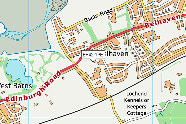 EH42 1PE map - OS VectorMap District (Ordnance Survey) EH42 1PE map - OS VectorMap District (Ordnance Survey)