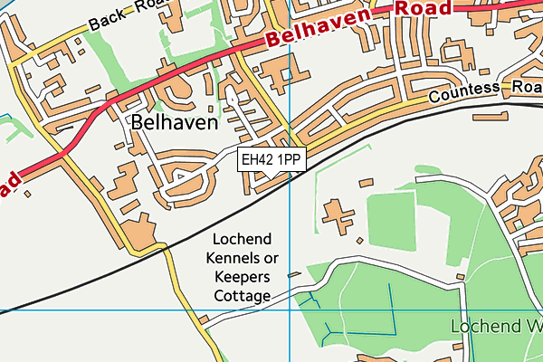 EH42 1PP map - OS VectorMap District (Ordnance Survey) EH42 1PP map - OS VectorMap District (Ordnance Survey)