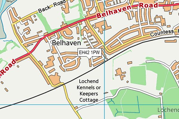 EH42 1PW map - OS VectorMap District (Ordnance Survey) EH42 1PW map - OS VectorMap District (Ordnance Survey)