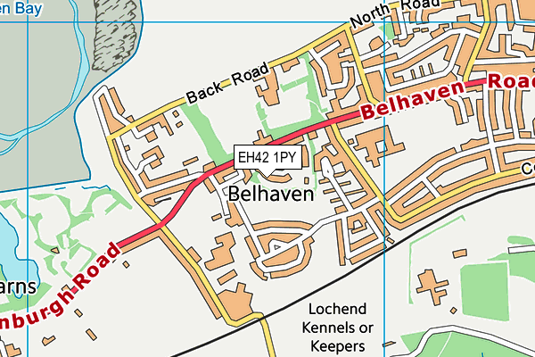 EH42 1PY map - OS VectorMap District (Ordnance Survey) EH42 1PY map - OS VectorMap District (Ordnance Survey)