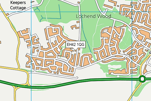 EH42 1QG map - OS VectorMap District (Ordnance Survey) EH42 1QG map - OS VectorMap District (Ordnance Survey)