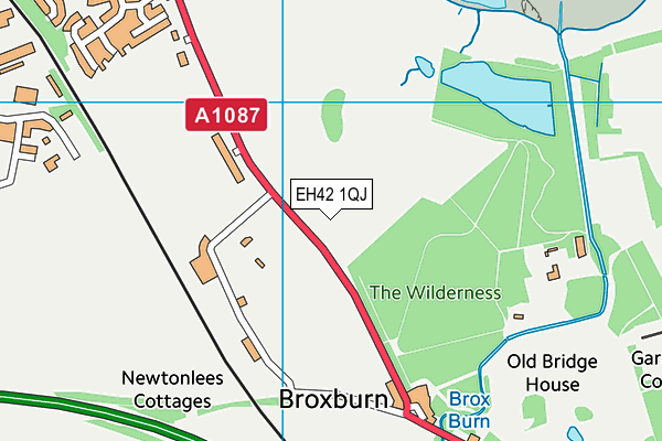 EH42 1QJ map - OS VectorMap District (Ordnance Survey) EH42 1QJ map - OS VectorMap District (Ordnance Survey)