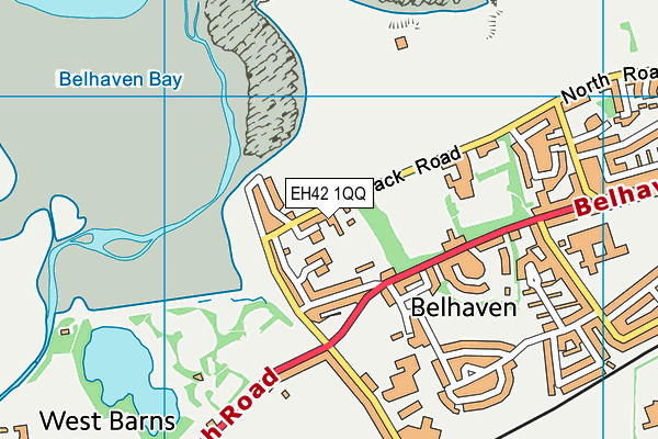 EH42 1QQ map - OS VectorMap District (Ordnance Survey) EH42 1QQ map - OS VectorMap District (Ordnance Survey)