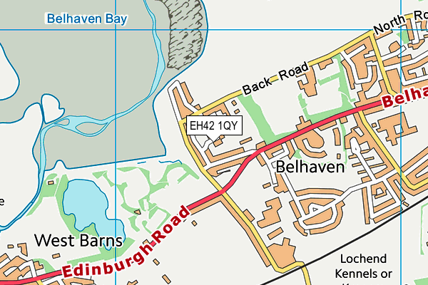 EH42 1QY map - OS VectorMap District (Ordnance Survey) EH42 1QY map - OS VectorMap District (Ordnance Survey)