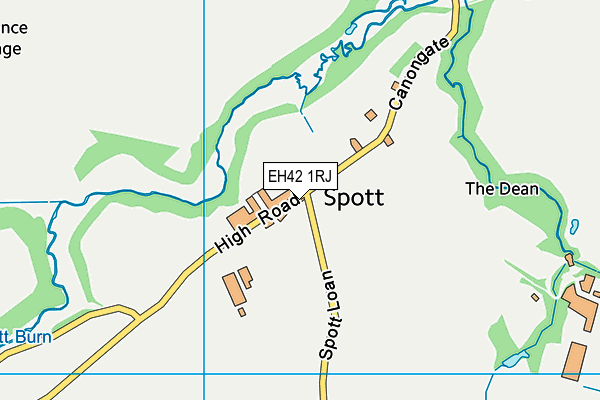 EH42 1RJ map - OS VectorMap District (Ordnance Survey) EH42 1RJ map - OS VectorMap District (Ordnance Survey)