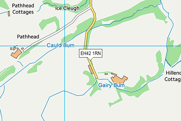 EH42 1RN map - OS VectorMap District (Ordnance Survey) EH42 1RN map - OS VectorMap District (Ordnance Survey)