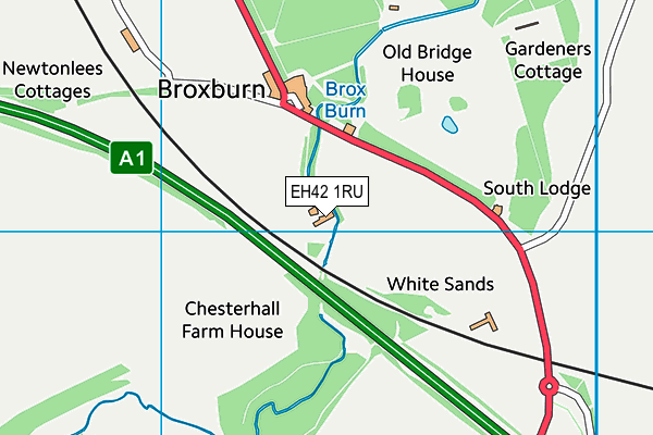 EH42 1RU map - OS VectorMap District (Ordnance Survey) EH42 1RU map - OS VectorMap District (Ordnance Survey)