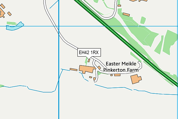 EH42 1RX map - OS VectorMap District (Ordnance Survey) EH42 1RX map - OS VectorMap District (Ordnance Survey)