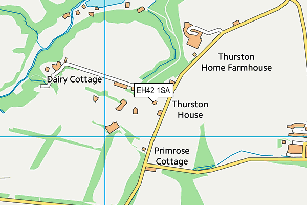 EH42 1SA map - OS VectorMap District (Ordnance Survey) EH42 1SA map - OS VectorMap District (Ordnance Survey)