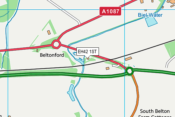 EH42 1ST map - OS VectorMap District (Ordnance Survey) EH42 1ST map - OS VectorMap District (Ordnance Survey)